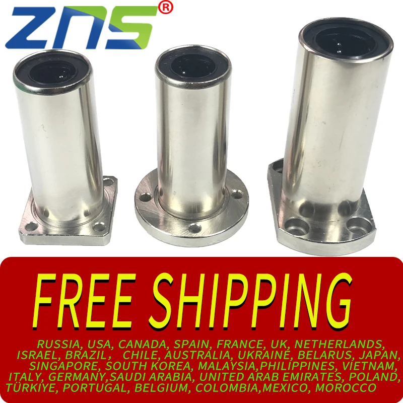 

free shipping CNC accessories, linear bearing, Linear Bushes, Long flange linear bearing Bush,LMK16LUU LMK20LUU LMK25LUU LMK30