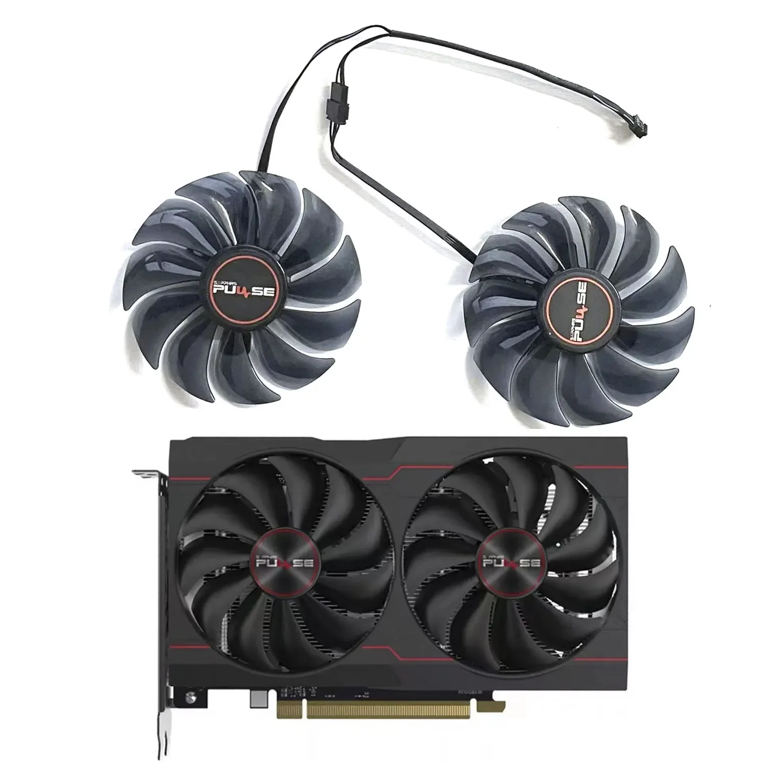 Новый импульсный сменный вентилятор для видеокарты SAPPHIRE Radeon RX6500XT 4 Гб FD9015U12S