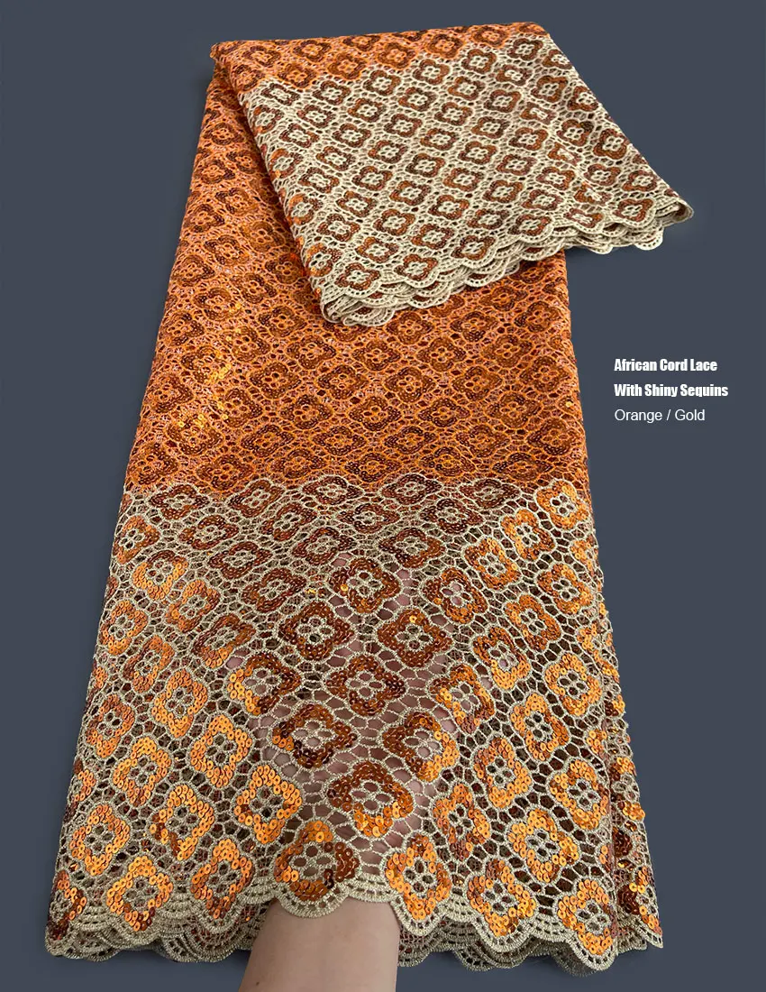 

Шнур с вышивкой из люрекса, кружево с блестками, африканская гипюровая ткань с разрезом, модное шитье, традиционная одежда Сенегала
