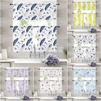little fresh feathers semi sheer kitchen curtains valance and printing farmhouse window curtains