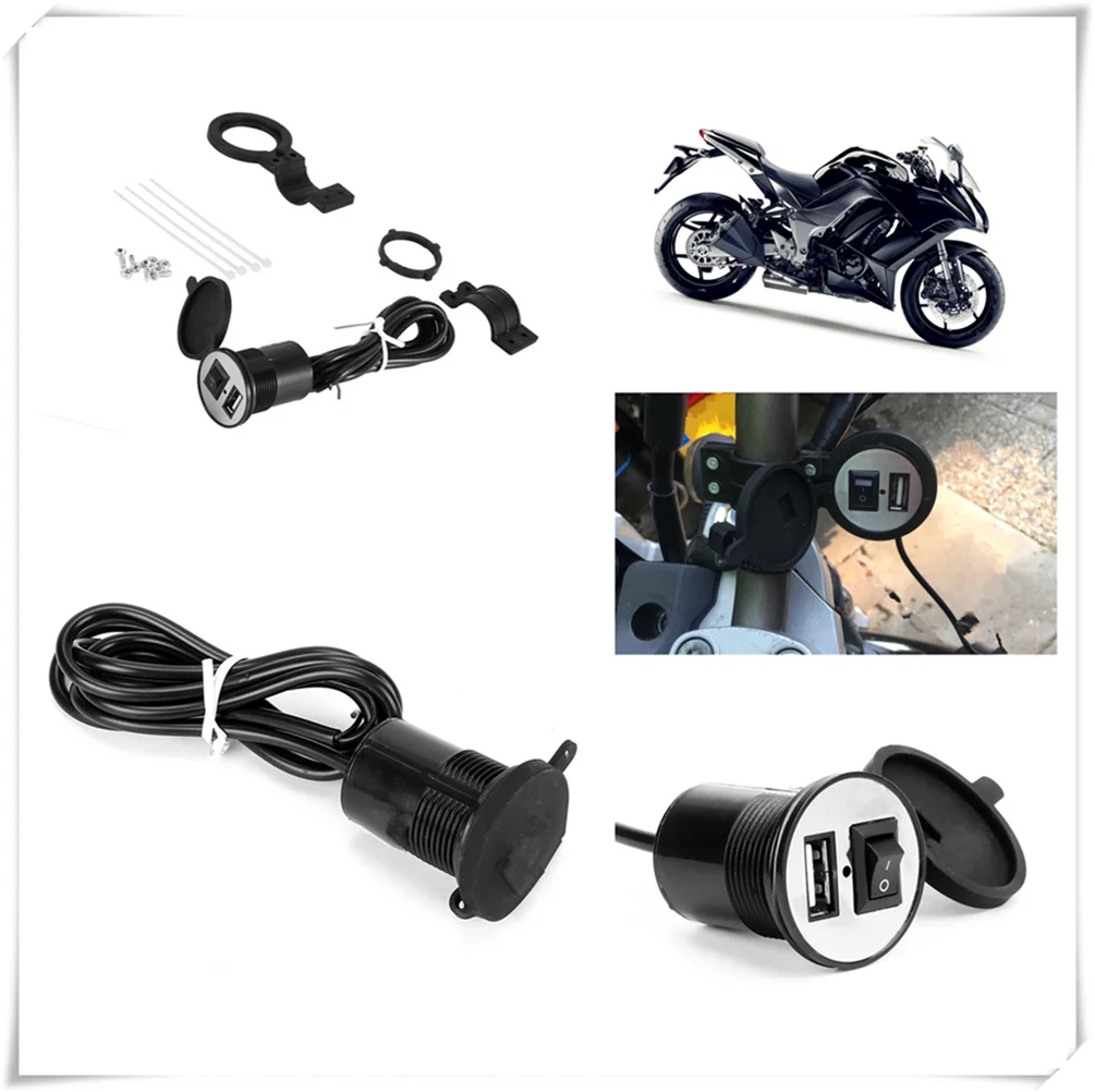 

Universal motorcycle USB mobile phone charger switch waterproof for SUZUKI RGV250 VS800 Intruder VZ800 Marauder Bandit 650S
