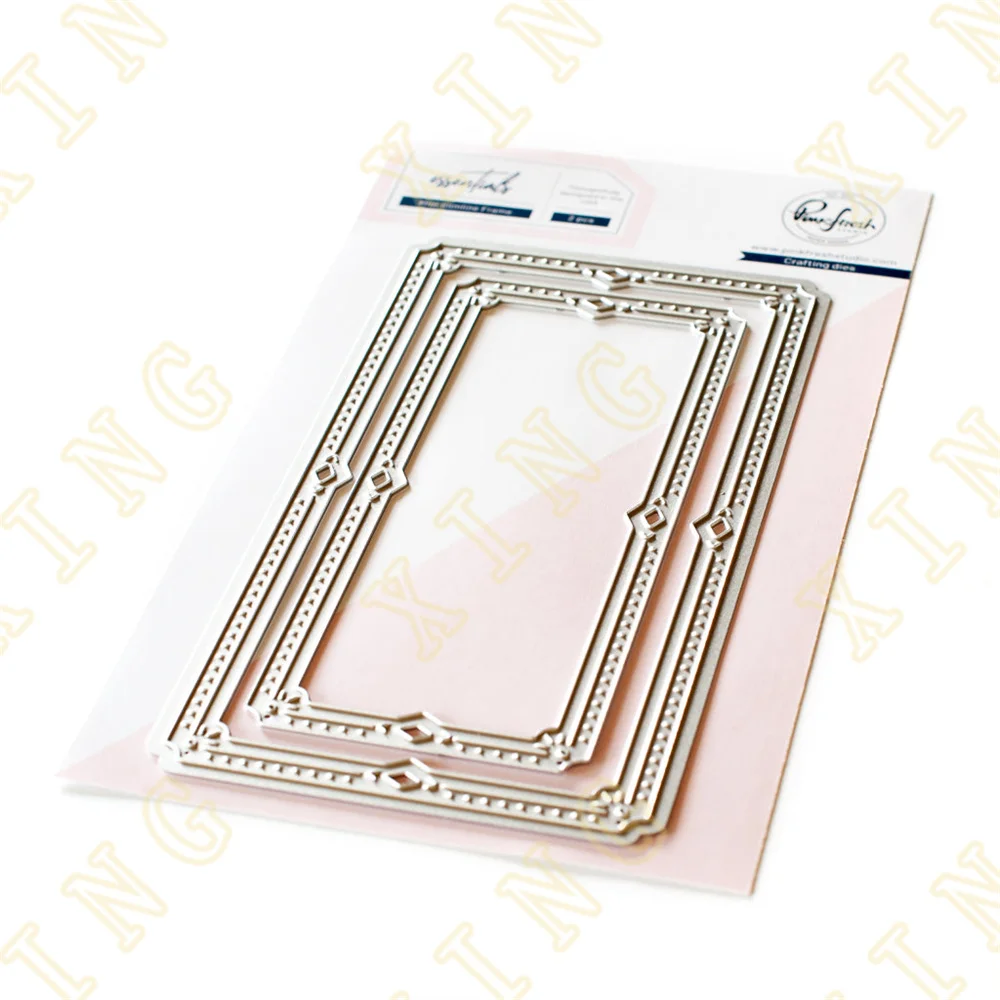 

Mini Slimline Frames Metal Craft Cutting Dies Diy Scrapbook Paper Diary Decoration Card Handmade Embossing New Product for 2022
