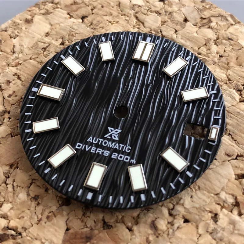 

S-Watch 2022 new style dial 62mas black and blue for nh35/36 movement day and day date with Turtle Abalone Dial 28.5mm