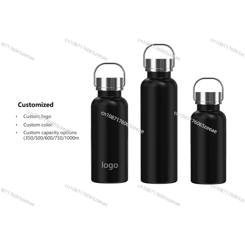 Изолированная бутылка для воды из нержавеющей стали 750 мл самоочищающаяся