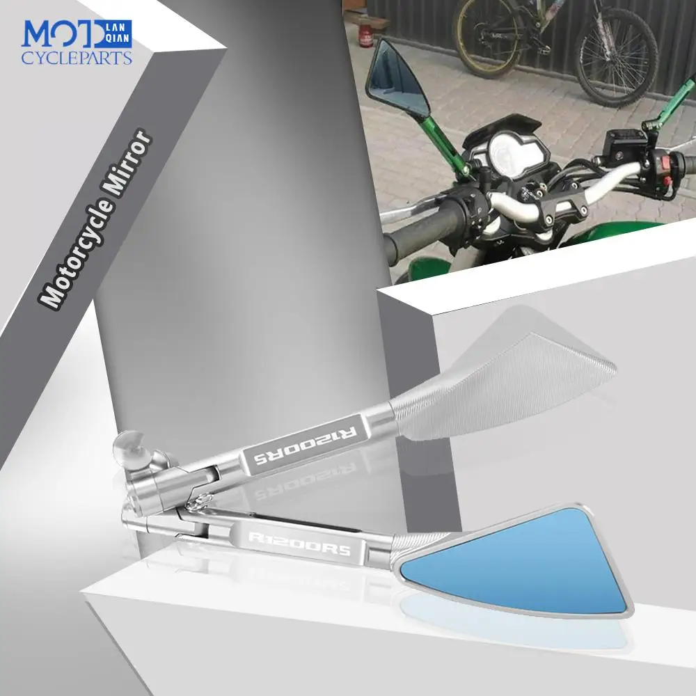 

Universal Motorcycle Accessories Aluminium Rearview Mirror Modified Pentagonal Rearview Mirror For BMW R1200RS R1200RS R1200S