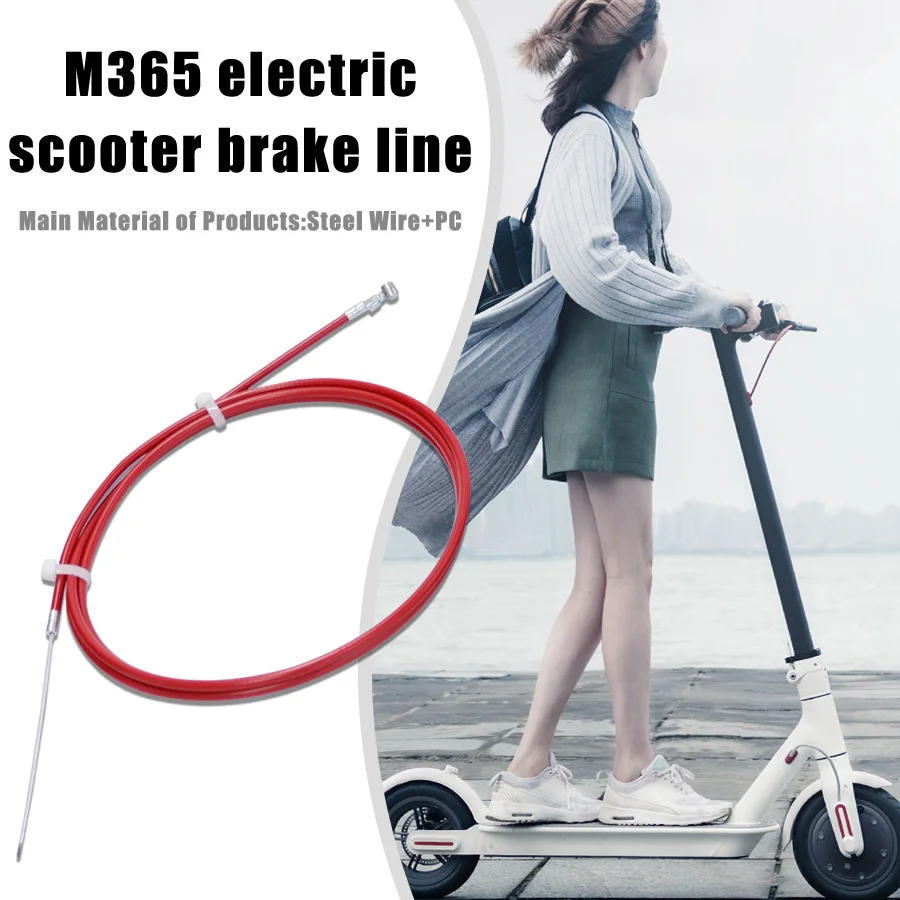 1PCS Brake Line Rear Cable Red Durable Wire Replacement For Xiaomi M365 /1S /Pro Pro2 Electric Scooter Accessorie - купить по