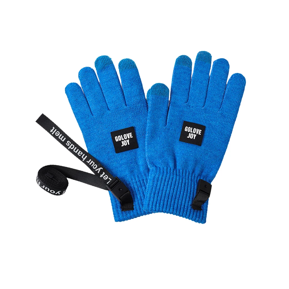 

Mens Bike Cycling Gloves Winter Warm Touch Screen Camping Hiking Knitted Gloves Outdoor Riding Plus Velvet Thick Warm Glove