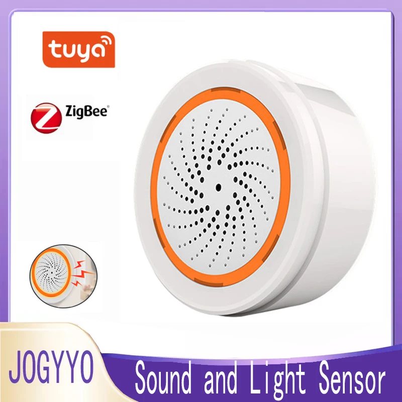 

Беспроводной смарт-датчик Tuya ZigBee, звуковая и светильник сигнализация, 2 в 1, USB-перезаряжаемый детектор для кухни, офиса, требуется Датчик