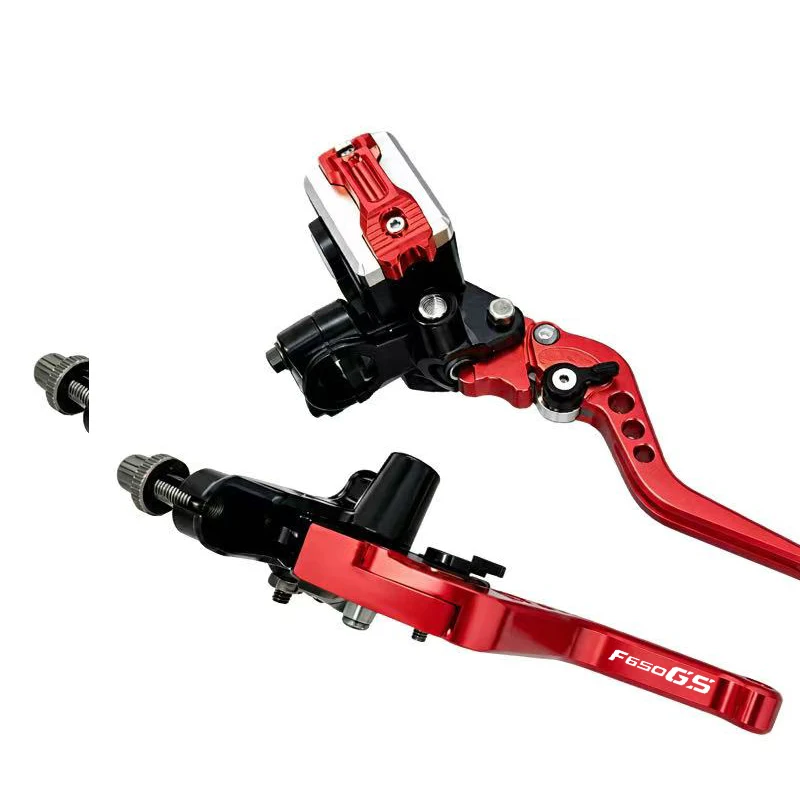 Фото Для BMW F650GS/Dakar F 650 F650 GS 2000-2013: Рычаги главного цилиндра тормоза и сцепления на руль 22 мм, гидравлический тормозной насос, CNC-обработка №5