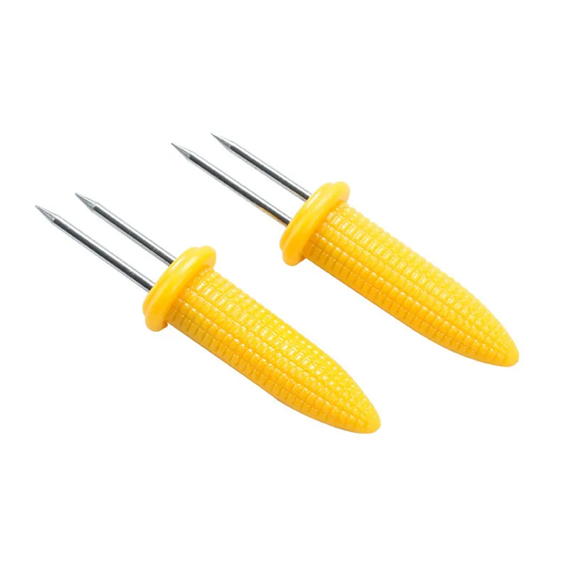 

12PCS Corn on The Cob Holders Stainless Steel BBQ Prongs Skewers Forks Party Grilling Bbq Tools