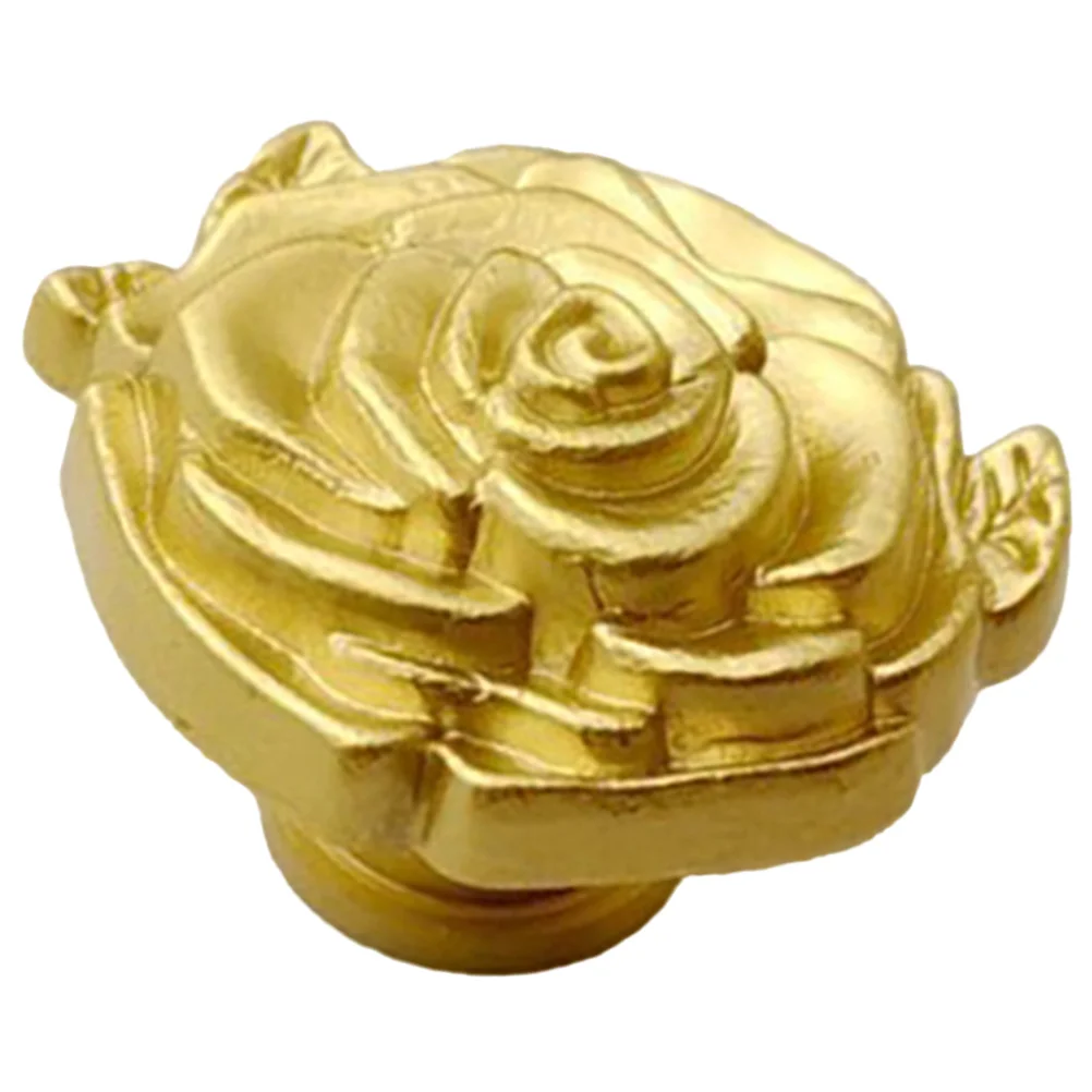

Rose Handle Decorative Door Knobs Kitchen Cupboard Pulls Cabinets Dressers Drawer Closet Roses Furniture