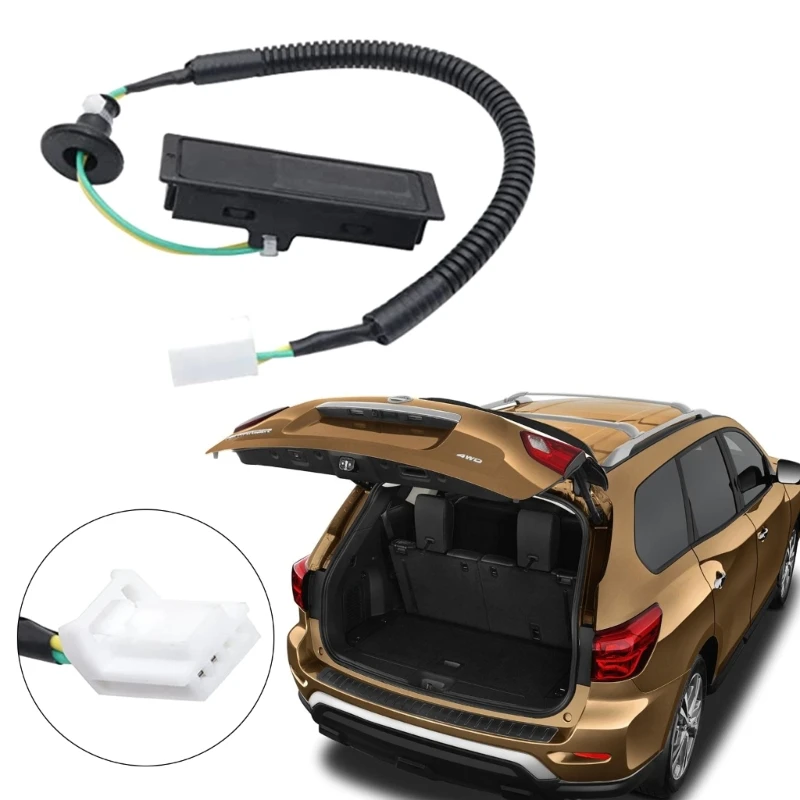 

U90C Car Rear Trunk Lid Lock Boot Release Handle Trunk Switch Tailgate Open Button for 2013-2019