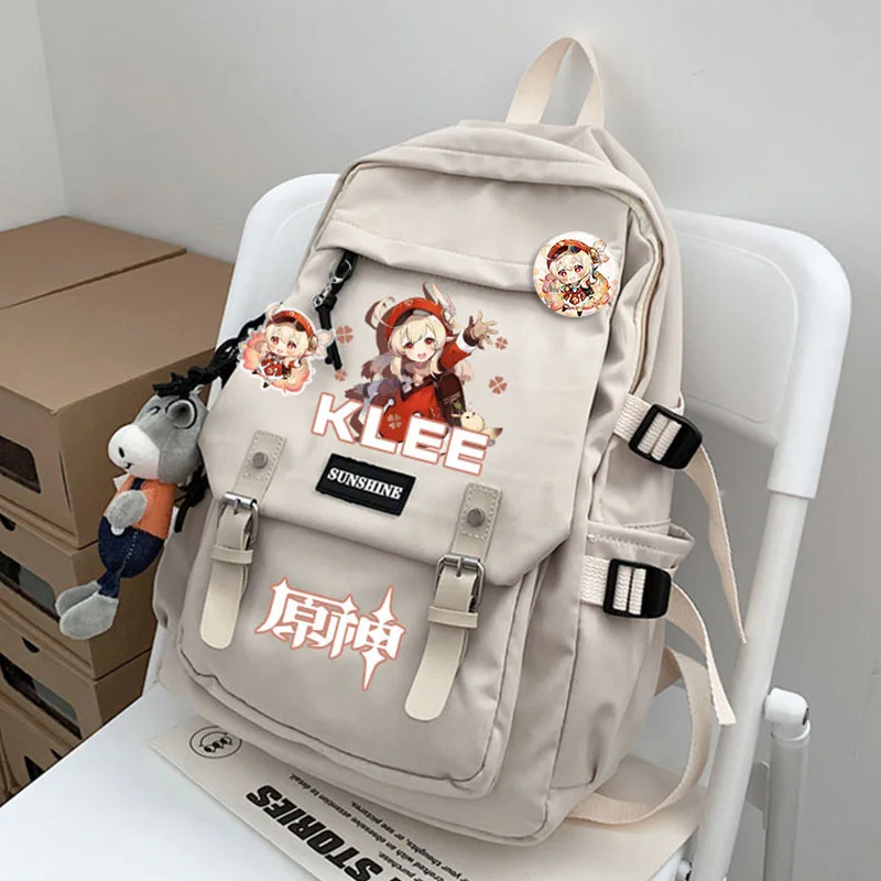 Игра Genshin Impact Venti разбавленный Klee Keqing косплей школьная сумка унисекс дорожный