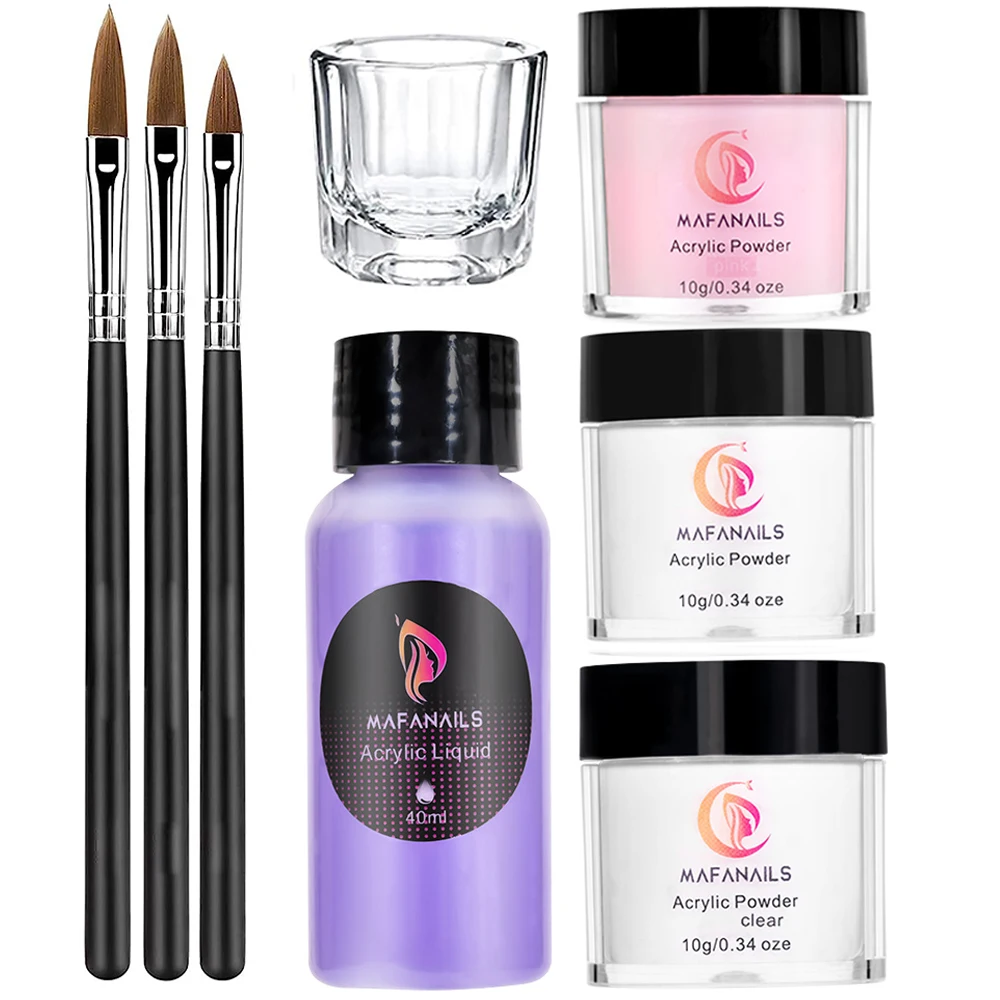 Набор для наращивания ногтей профессиональный набор жидкости акрила начинающих