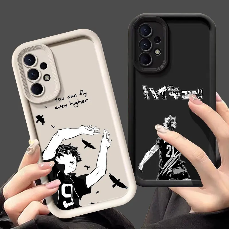 Чехол Haikyuu Karasuno Volleyball Anime для Samsung Galaxy A55 5G A54 A35 A53 A52 A34 A12 A13 A14 A15 A16 A25 A32 A33 чехол