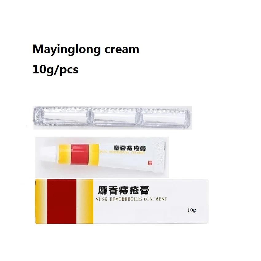 

Мазь от геморроя MaYingLong, 10 г, мускусный крем, 1,5 г x 6 шт, суппозиторий, уход за анусом, трещиной, кровотечением, телом, ногами