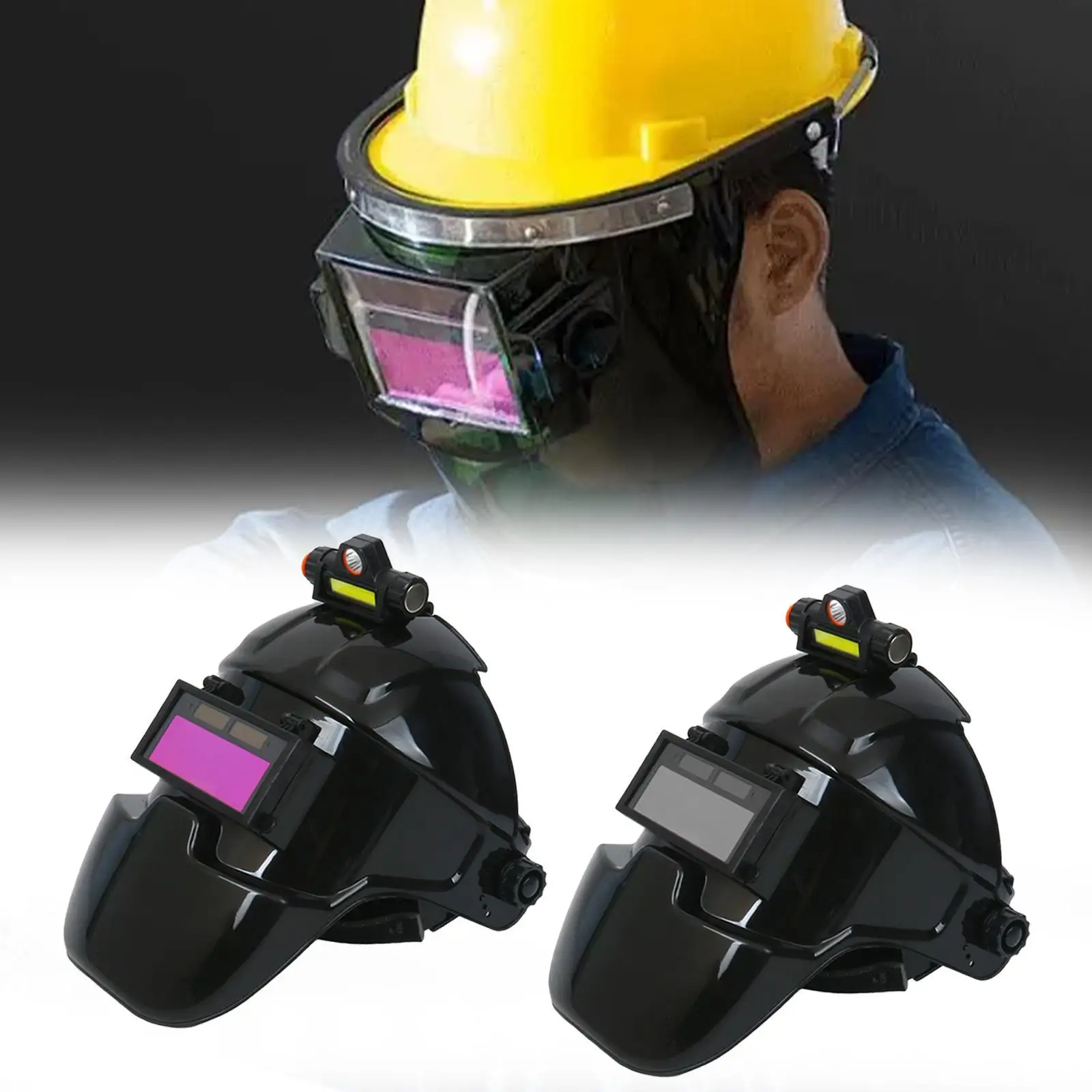 Сварочный шлем с автоматическим затемнением и защитным чехлом профессиональное