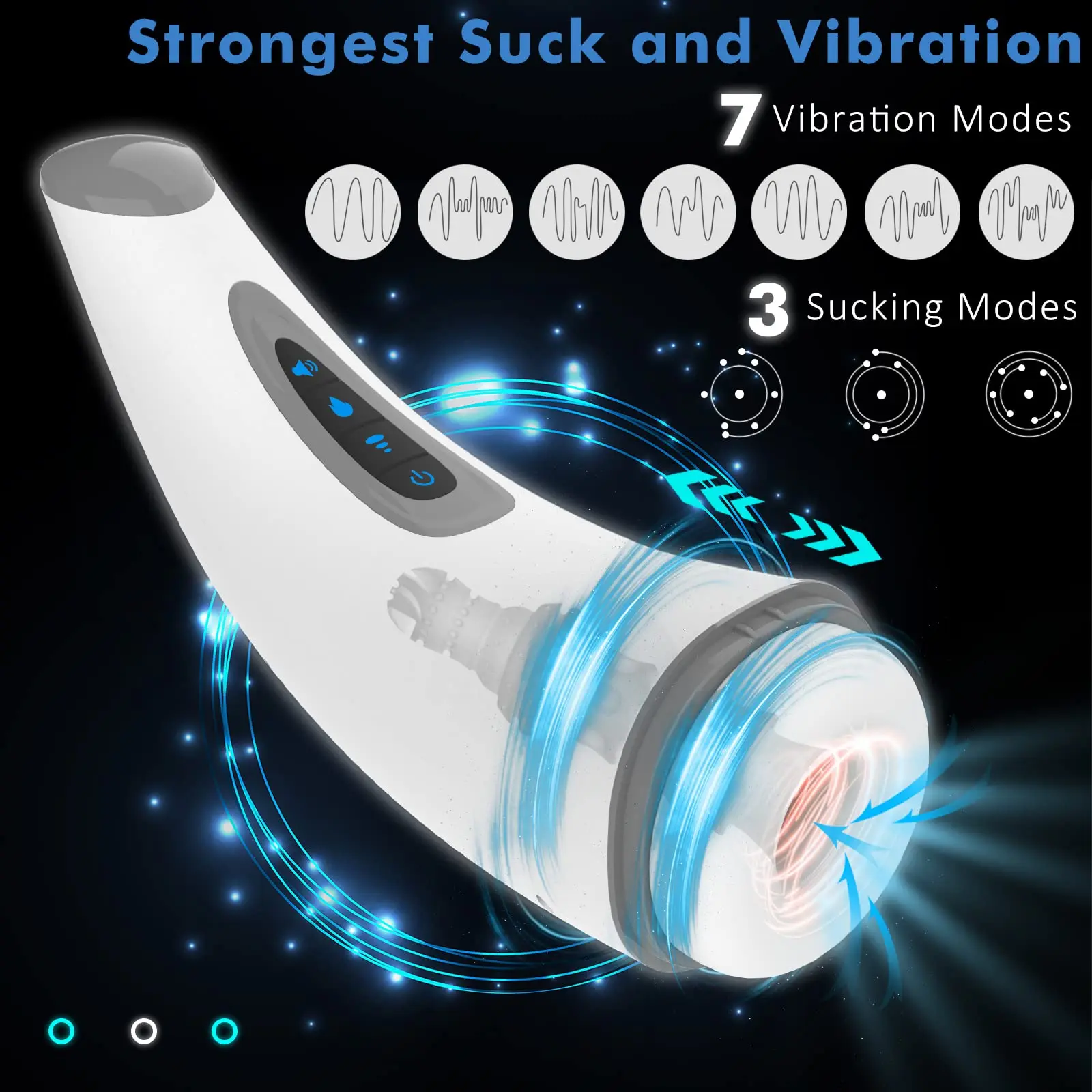 New Automatic Vacuum Male Masturbator Cup Real Sucking Heating Pocket Pussy Erotic Oral Blowjob Sex Toy  Masturbation Goods