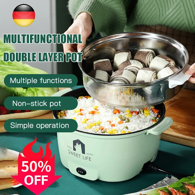 22cm Multifunctional Electric Hot Pot Dormitory Noodle Cooking Artifact Student Household Low Power Hotpot