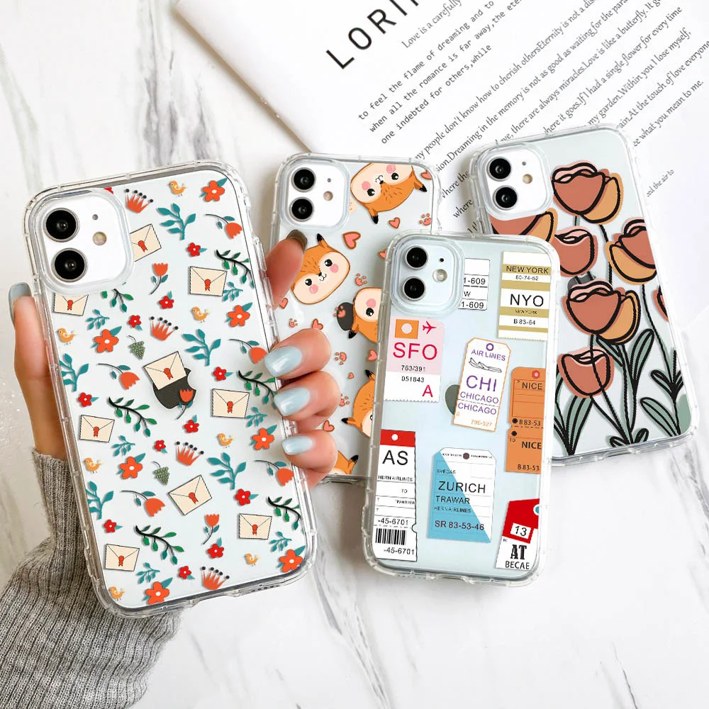 

Funda For iPhone 11 Pro Cases iPhone 13 Pro Max Cases Soft Funda iPhone 12 Pro 12 Mini 6 6S 7 8 Plus X XR XS Max SE 2020 Covers