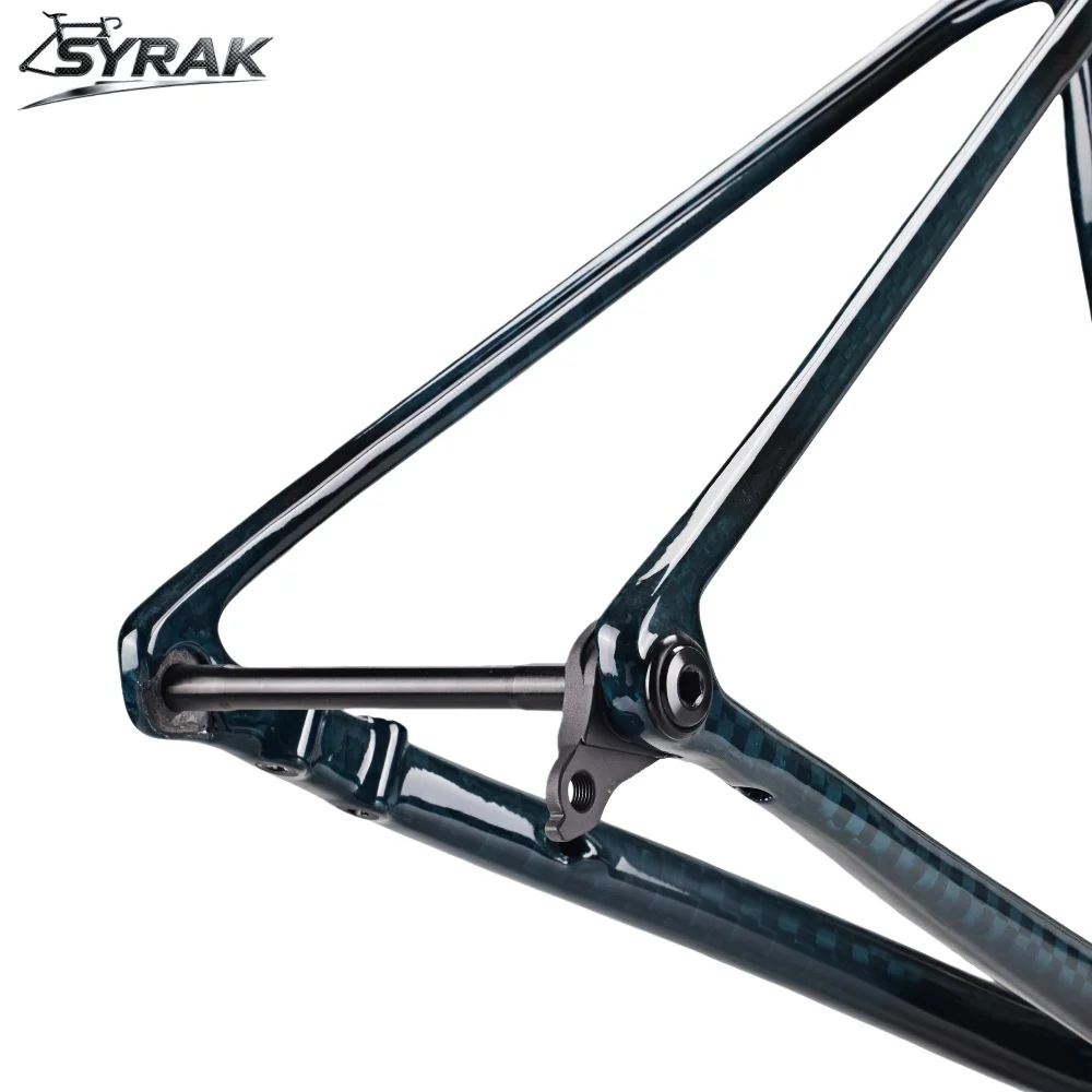 Фото Карбоновая рама шоссейного велосипеда SYRAK T1100 Max Tire 700x28c BSA, сквозная ось 142*12 мм, дисковый тормоз, аэро легкая карбоновая рама велосипеда №4