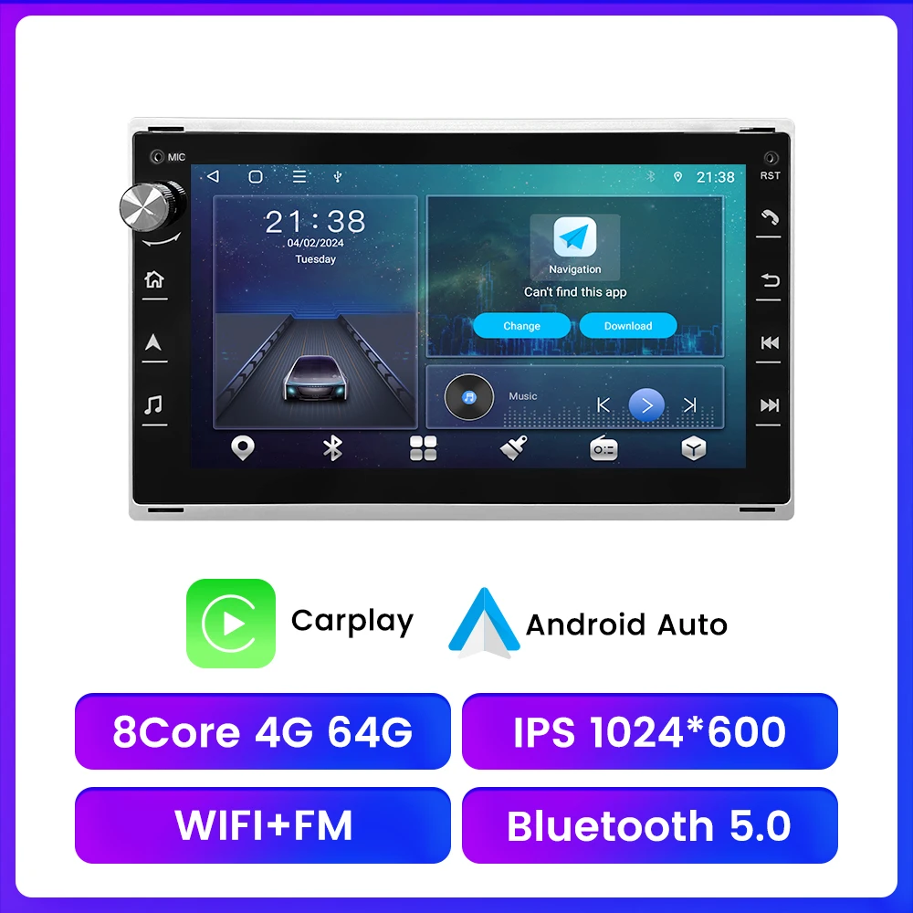 

7-дюймовый автомобильный радиоприемник Android 13 для VW Volkswagen Passat B5 MK4 MK5 Jetta Bora Polo GPS-навигация DVD-плеер Carplay Android auto Wi-Fi