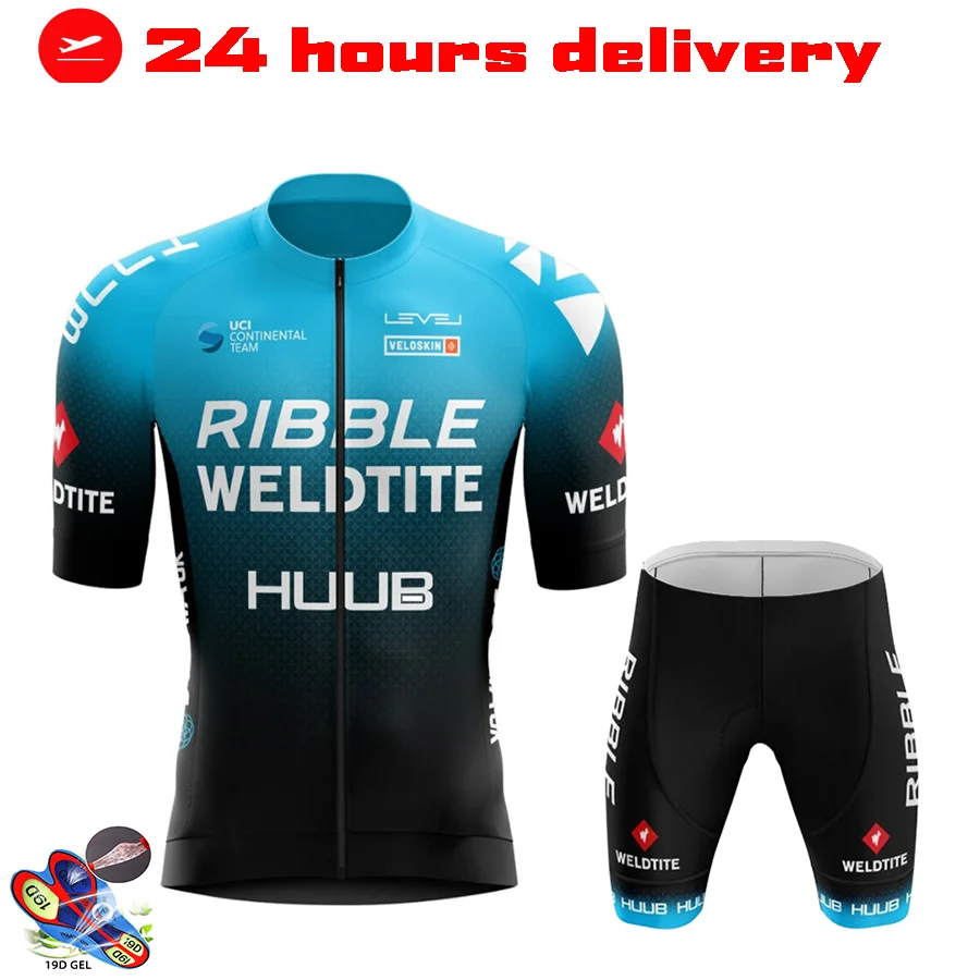 

HUUB-Men's Professional Cycling Clothing Set, Mountain Bike Jersey and Shorts Set, 2022 Summer