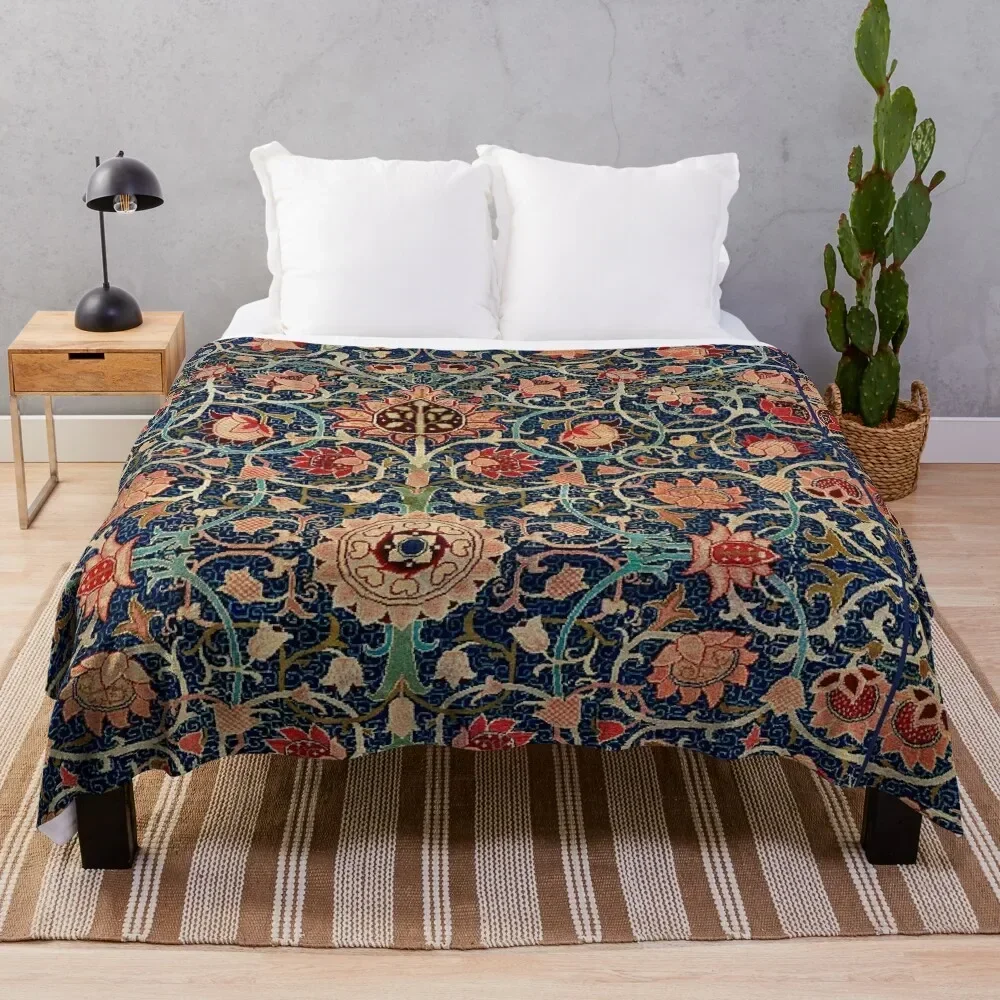 Винтажное фланелевое одеяло для волос вильям моррис голландский парк