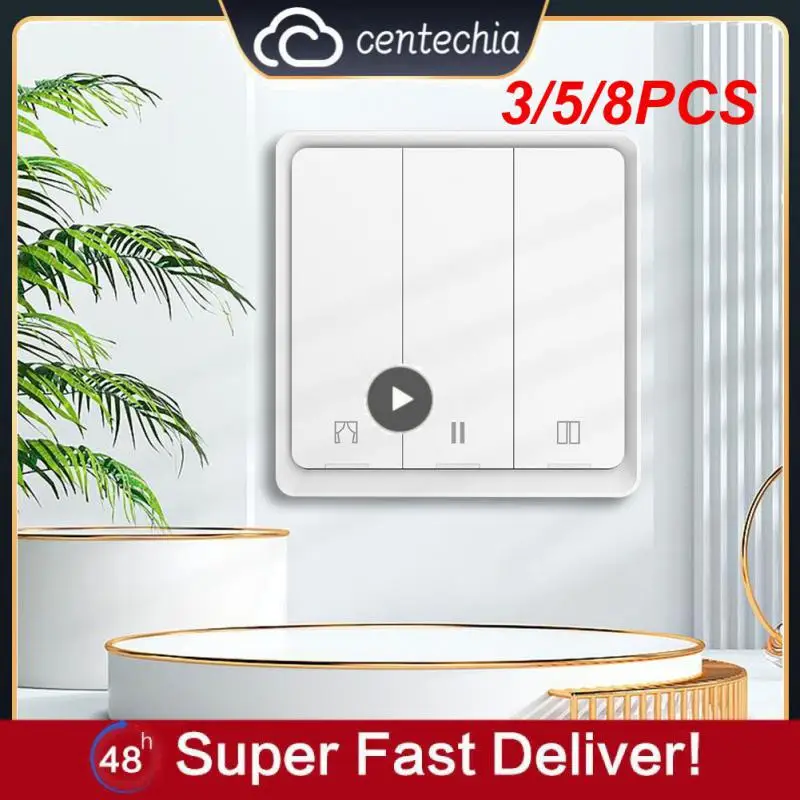 

3/5/8PCS Wireless 400w Tuya Relay Status Panel Switch Smart Life Tuya App Zigbee Roller Blinds Shutter Timer