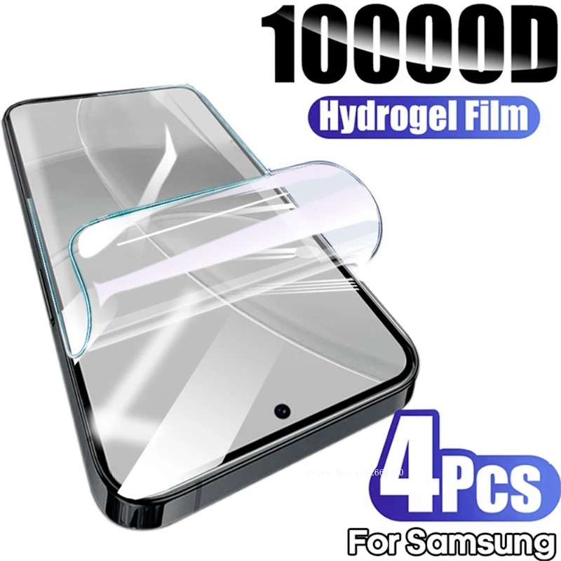 4 шт. защитная пленка для экрана Samsung S24 S23 S22 Ultra Hydrogel Galaxy S10 S9 S21 S20 Plus мягкая