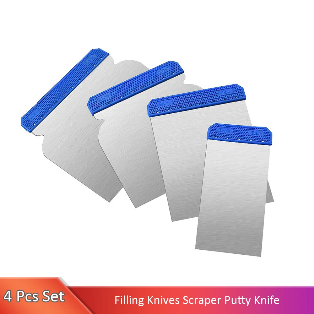 

Набор инструментов для рисования Shankless, 4 шт., скребок для наполнения стен, штукатурки, лопатка, ручной конструктор