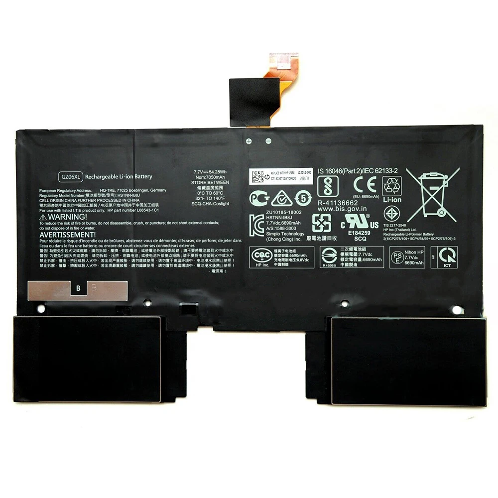 Новый оригинальный аккумулятор для ноутбука GZ06XL 7 В 54 28 Втч HP Spectre Folio 13-AK0000SA 13-ak