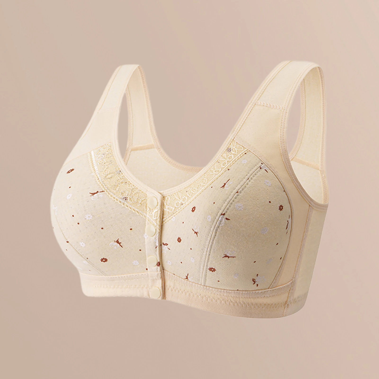 

Sexy Lace Bras for Women Without Steel Full Cup Solid Brassiere V-Neck Seamless Crop Top Female Push Up Breathable Lingerie