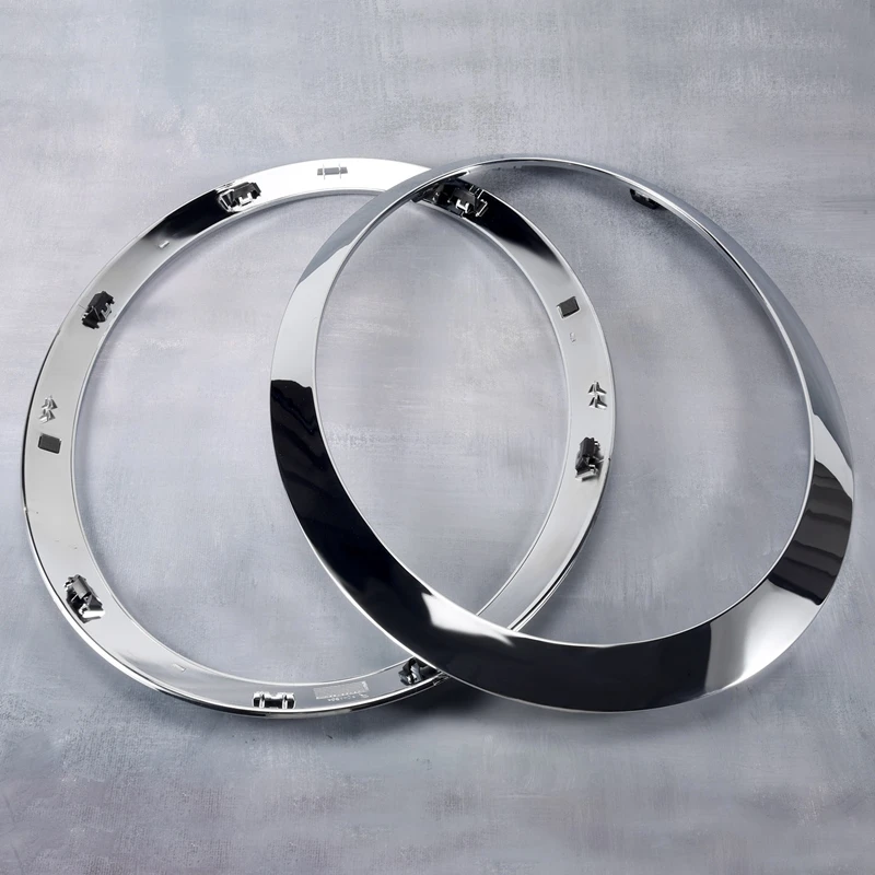 Для MINI Cooper F55 F56 F57 03-18 хромированная Левая Правая передняя фара рамка кольцо для