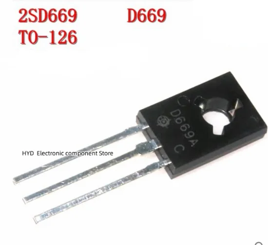 

10 шт. 2SD669A TO-126 2SD669 triode D669A аудио усилитель мощности, нажимная трубка для выравнивания