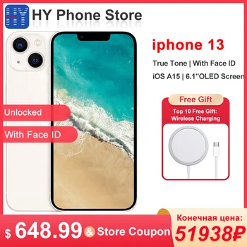 Apple iPhone 13 128GB/256GB ROM Unlocked 5G Smartphone Face ID 6.1" OLED Screen A15 Bionic chip 12MP Camera 13 Cell 1