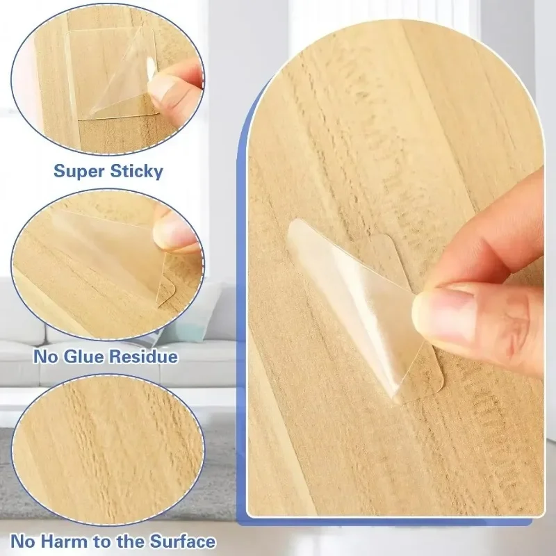 6 см прочная двусторонняя лента ПВХ прозрачные квадратные настенные клейкие