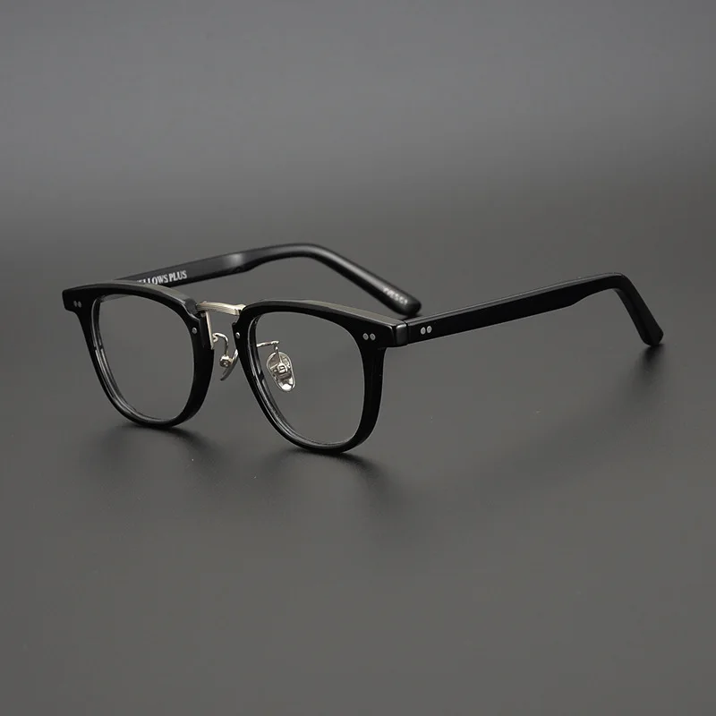 Золотые очки ручной работы в японском стиле мужская и женская оправа для