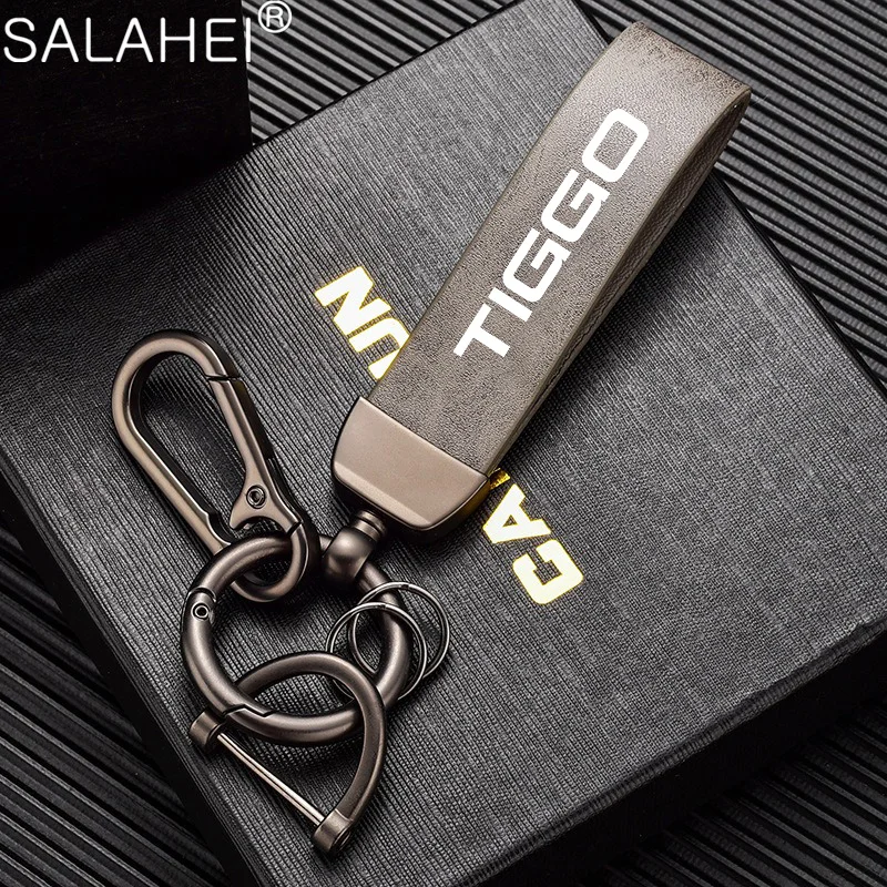 Универсальный кожаный автомобильный брелок с подвеской и пряжкой для Chery Tiggo 2 4 7 8