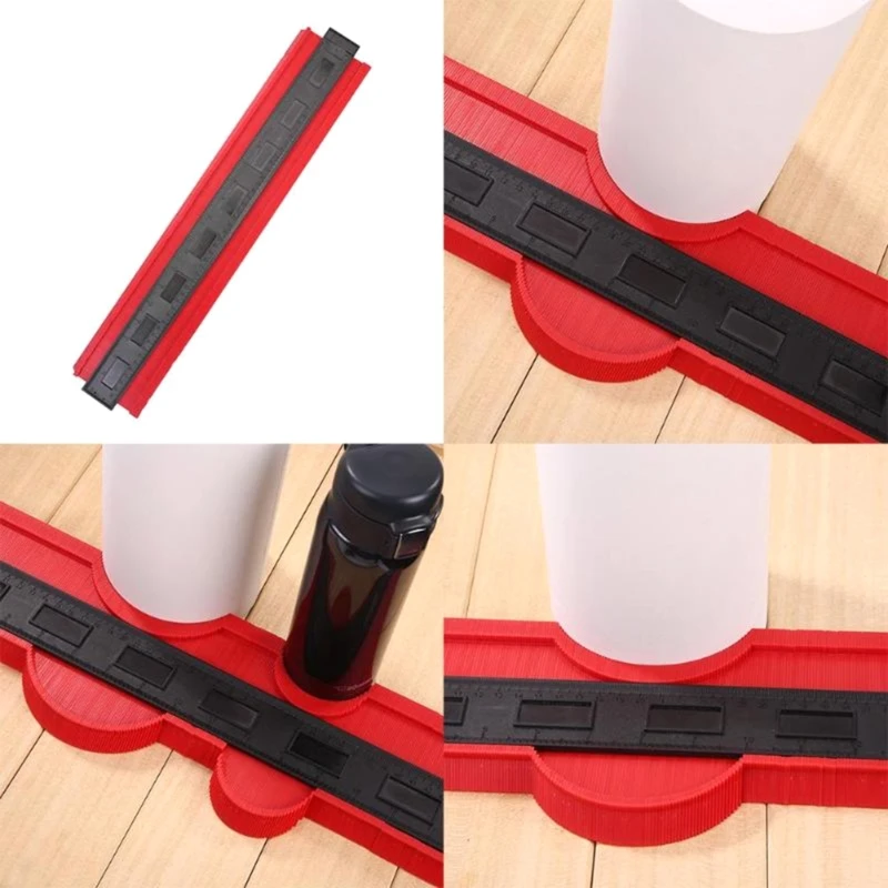 

Saker-Contour Gauge Profile Tool Adjustable Precisely Copy Irregular Shape Duplicator-Handyman Construction Marker Ruler 40JE