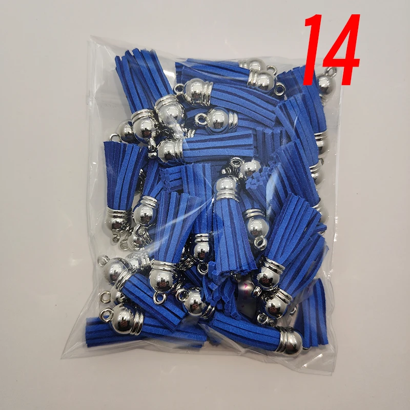 

Подвески с кожаными кисточками темно-синего цвета для изготовления ювелирных изделий, брелоки, аксессуары оптом, 60/100 шт.