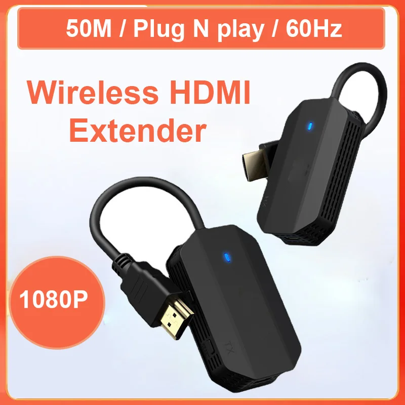 Беспроводной приемник-передатчик HDMI 1080P расширитель сигнала дисплея AV адаптер для ноутбука тв проектора монитора