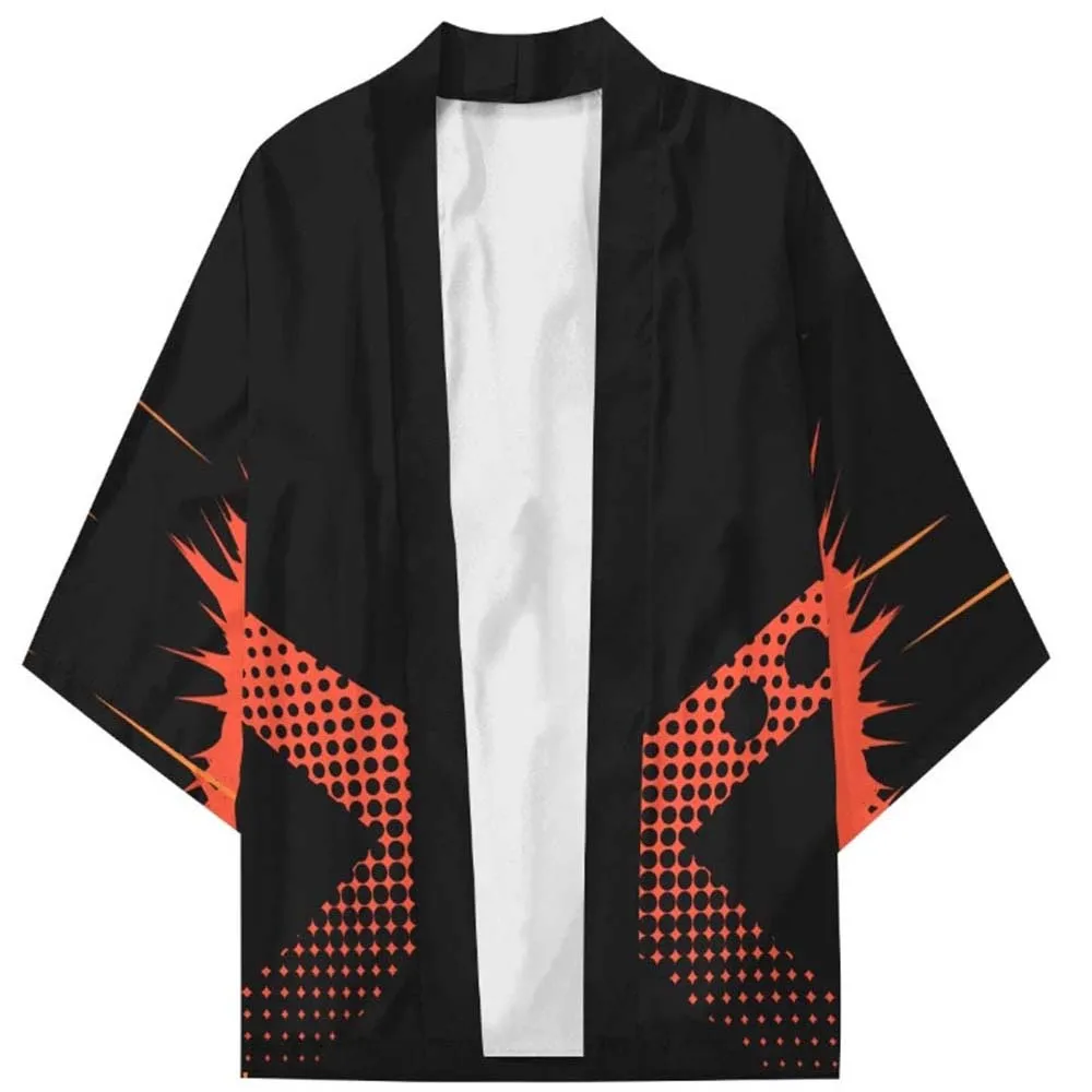 Новый модный костюм для косплея аниме Моя геройская Академия Bakugou Katsuki кимоно