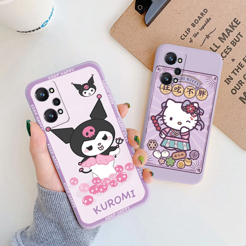 Силиконовый чехол с рисунком Hello Kitty для Realme GT Neo 2 Pro 3T