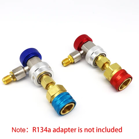 R1234yf к R134a быстроразъемный адаптер, Высокий Низкий боковой разъем, преобразование для R1234yf, штуцер для шланга для зарядки системы хладагента