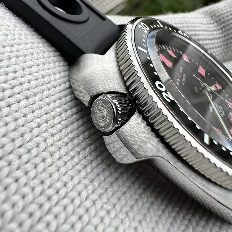 STEELDIVE Мужские дайверские часы Черепаха Автоматические Механические наручные 20ATM