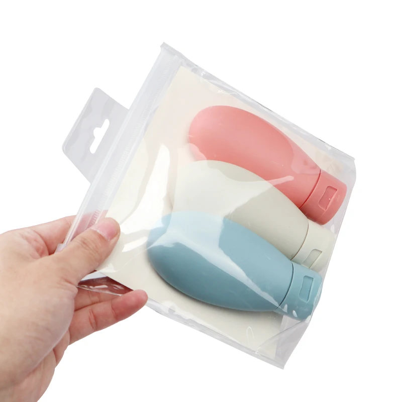 

3 Pieces/Set Travel Refillable Bottle Kit Portable Essence Shampoo Body Wash Bottle Container Portable on Airplane Compact