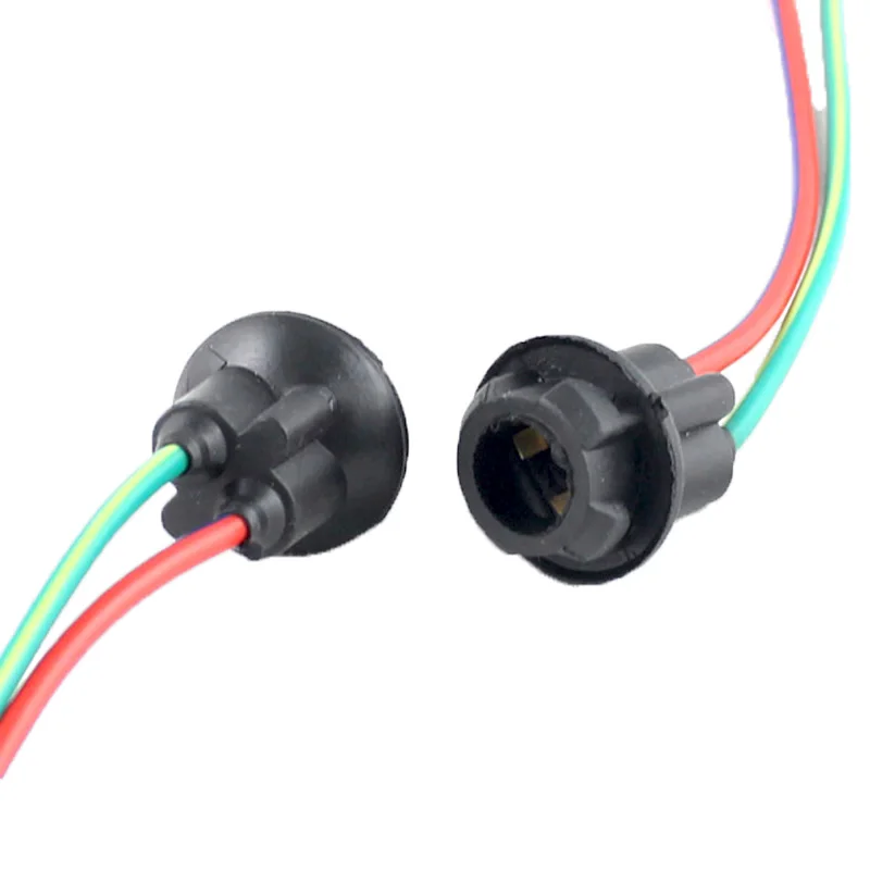 

10Pcs T10 194 Car Auto Vehicle LED Wedge Bulbs Holder Adapter Socket Harness Plug Connector Parts Interior Accessories Universal