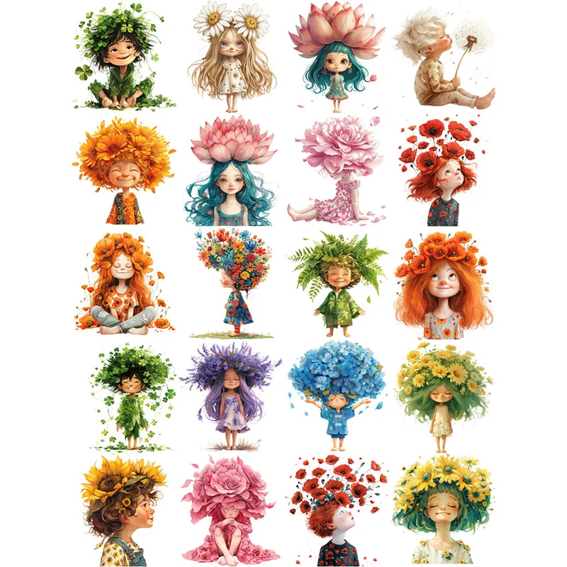 

Набор наклеек с цветочками TIAMECH 20 шт.