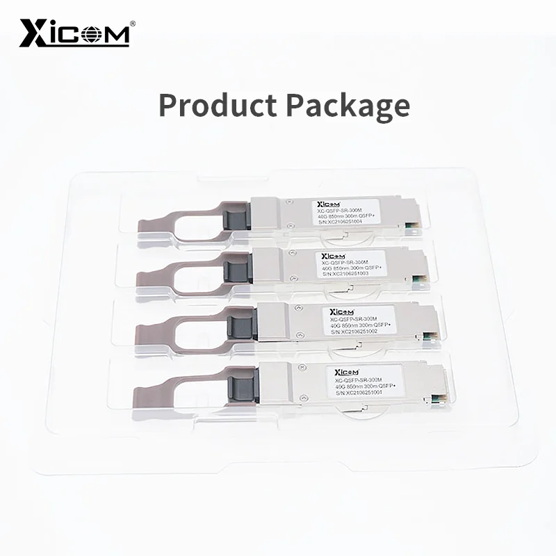 40G QSFP+SR 850nm 300m MPO Connector SFP Module Fiber Optical SFP Transceiver Module DDM Function Compatible with Cisco Switch